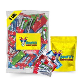 Goaty's Gourmet Goodies Bulk 5 Pound Party Bag- Taffy Candy Mini Bars, Assorted Flavors, Individually Wrapped, Non Melting, Enjoy the Goaty's Gourmet Goodies On-the-go Bag!