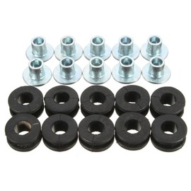 Forspero 10pcs Motorcycle Rubber Nuts Bolt for Honda/Yamaha/Suzuki/Kawasaki Fairings