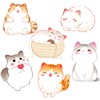 JSRQT 6 Pack 180 Sheets Cat Themed Sticky Notes, Small