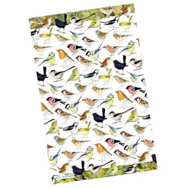 British Garden Birds - 100% Cotton Tea Towel - Emma Ball Design - Printed in UK - 76 x 48 cm
