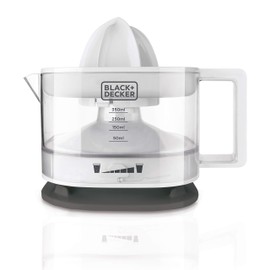 Black+Decker - BXCJ25E Citrus Juicer, 25, Plastic, 350 ml, White