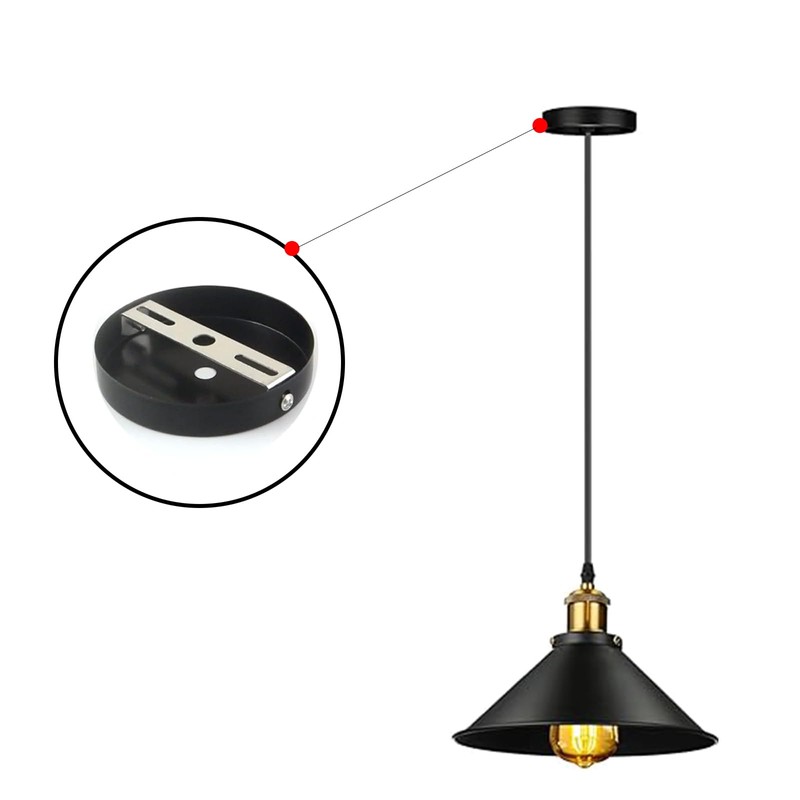 WLICCHS Pack of 6 Ceiling Mount Lamp Holder Ceiling Pendant