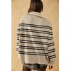 Womens Oversized Tunic Sweaters 1/4 Zipper Neck Knit Tops Casual