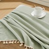 JIALE Spring Tablecloth, Heavy Duty Linen Style Textured Table Cloth