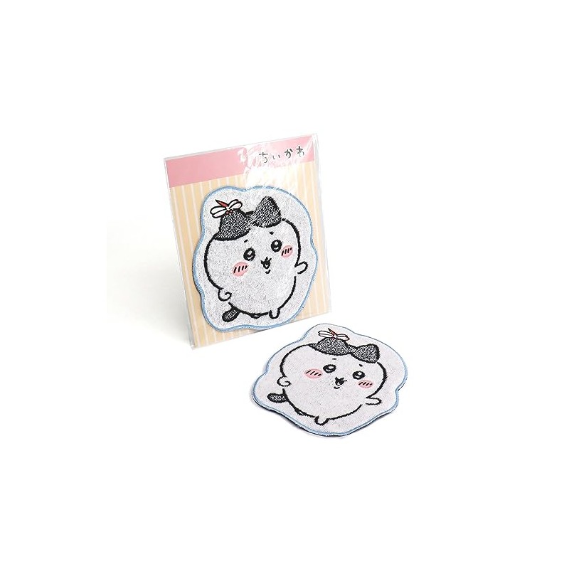 Chiikawa 41-1200120 Die-Cut Towel Handkerchief, Blue, Cut, Packaged, Cute, Approx.