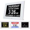 Johnziny 8 Inch Digital Day Calendar Clock, Dementia Clock for