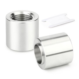 GASHER 4PCS Aluminum 3/4" NPT Weld On Bung Female Pipe Thread Weldable Fuel Tank Fittings