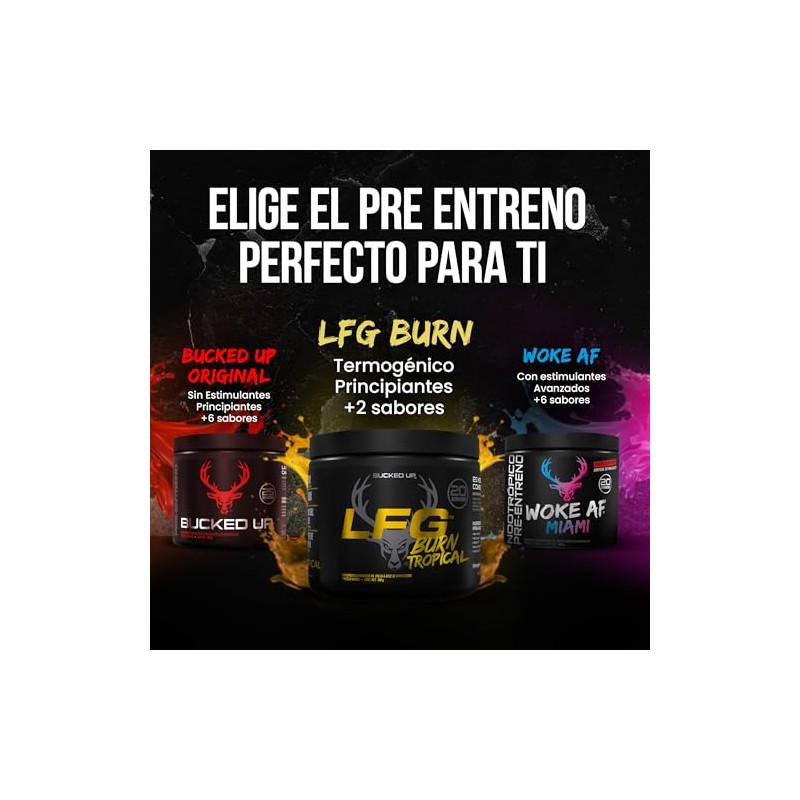 Bucked Up Woke AF Pre Entreno Pre Workout | Estimulantes