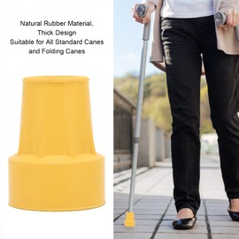 Cane Tips, 5pcs Replacement Cane Tips Single Angle Cane Tips 3/4in Imitation Tire Rubber Walker Tips Nonslip Crutch Pad for Elderly Disabled Hand Crutch 19mm Crutch Tips