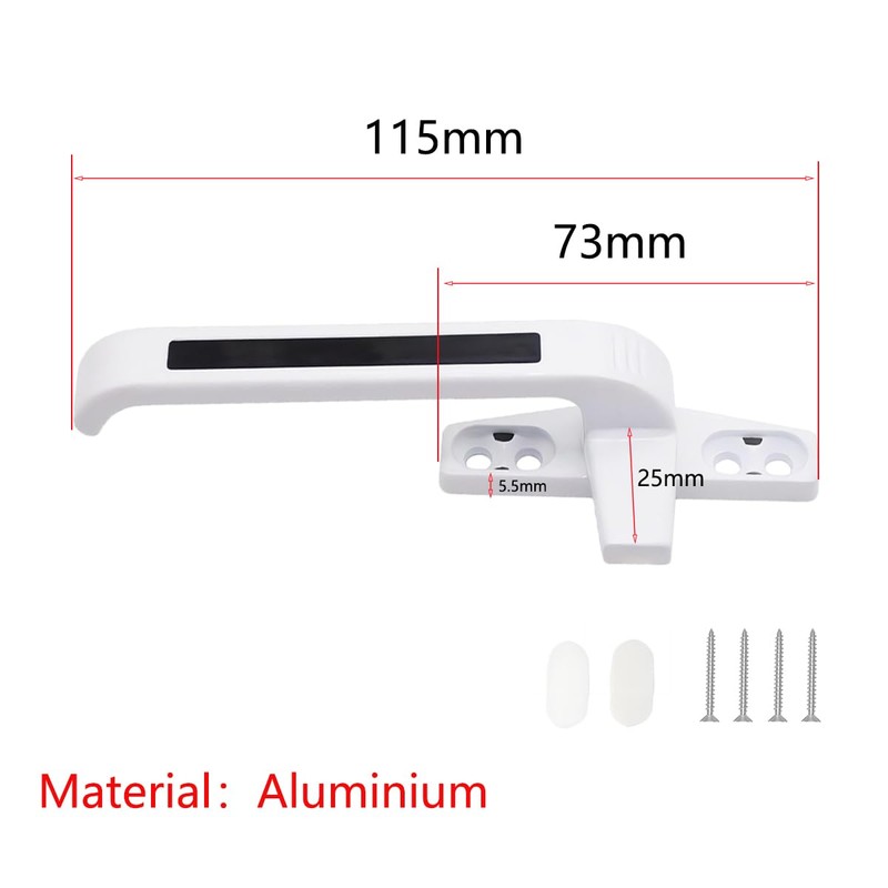 Qrity Window Handle Left and Right Handle Aluminium Alloy Swing