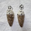 Nepal wool ice cream key ring doll bag ring, stick