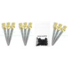 THOR-DARTS 3-6-9-12 Steel Tips for Steel Dart Gold Silver Steel