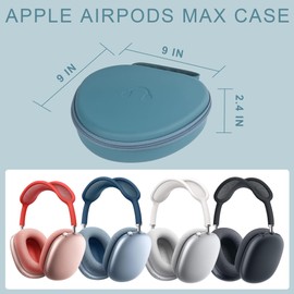 Headphone Case for AirPods Max Hard Portable Over Ear Headphone Carrying Case, Wireless Headphone Storage Protective Case for Travel Home