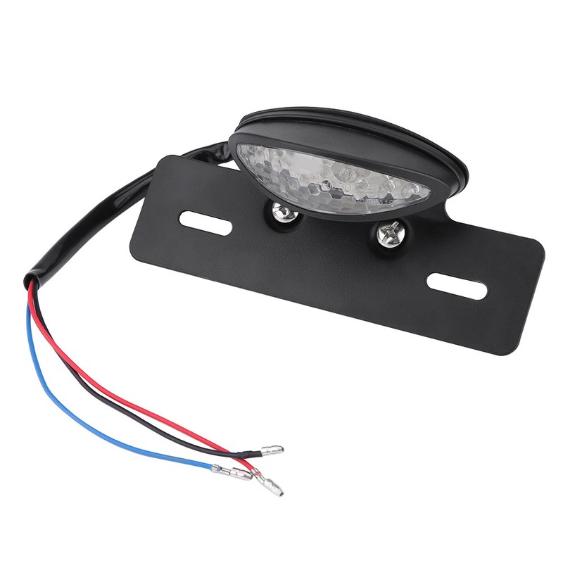 Motorcycle LED Rear Brake Tail Light Stop License Plate Lights