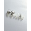 White handmade nail tips - long ballerina / 하얀 수제네일팁