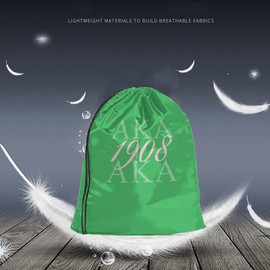 Beabes AKA 1908 Drawstring Bags Backpack Bag As Known As Abbreviation Cool Design Art Hip Hop Style Green Pink Color Abstract Sport Gym Sack Drawstring Bag String Bag Yoga Bag for Men Women