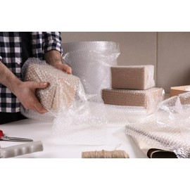 RFE Bubble Wrap 300mm Width - Small Air Bubbles Packaging for Moving House & Packing Storage Boxes Choose Length (300mm x 5 Metres)