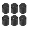 Sourcing Map 6Pcs Black Round Disc Top Caps Replacement 24/410