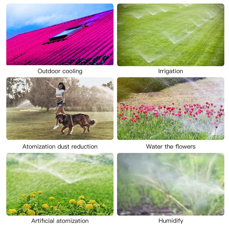 MSDADA 100 Stück Bewaesserung Sprinkler, Einstellbare Micro Drip BewäSserungssprinkler Emitter