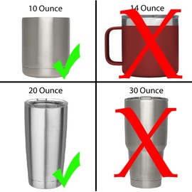 4 Pack New OEM Replacement Rubber Seals for 10, 12, 16 and 20 Ounce Stainless Steel Tumbler Lids from Yeti RTIC Ozark Trail Mossy Oak Atlin Beast (10 or 20 Ounce)