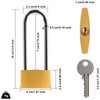 Padlock with Keys, [2 Pack] [6 Keys] Diyife 40mm Long