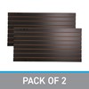 SSWBasics 4 ft x 2 ft Horizontal Black Slatwall Panels