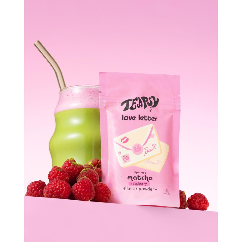 Teapsy "Love Letter" Raspberry Matcha | Ceremonial Grade | 20