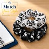 20Pcs Soccer Scrunchies Soccer Sports Ponytails Elastic Hair Bands