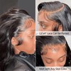DUAUJUIU Lace Frontal Closure 13 x 4 Swiss Lace Real