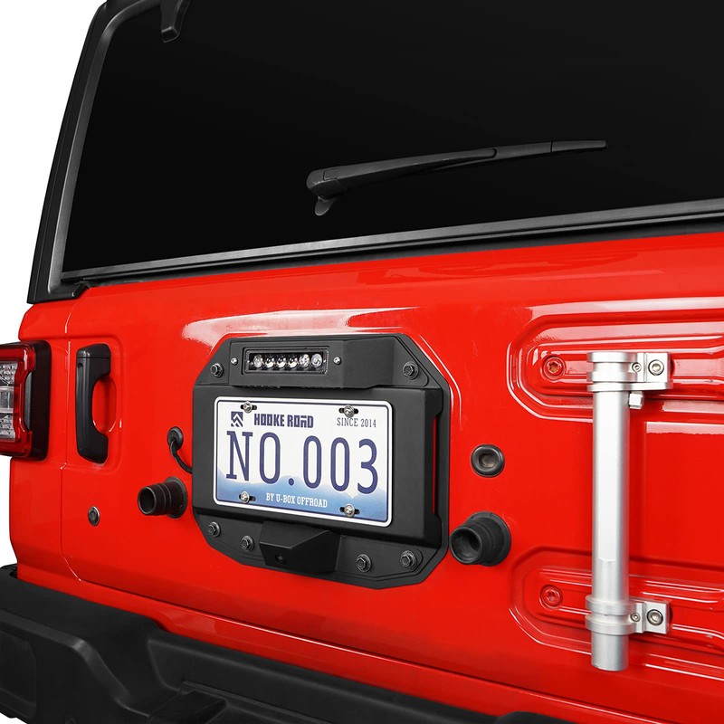 u-Box JL Wrangler Spare Tire Delete License Plate Relocation Kit