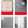 AUNMAS Cabinet Coded Lock, Stainless Steel Silver 3 Digit Code
