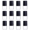 Mozff 12Pcs 1ml Mini Glass Roll on Bottles Roller Refillable