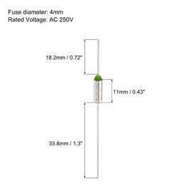 MECCANIXITY 10 Pcs Metal Temperature Thermal Fuse RY105 105 °C 221 °F 15A 250V Cutoff Thermal Fuse for Motor Transformer Electric Industrial Home Appliance
