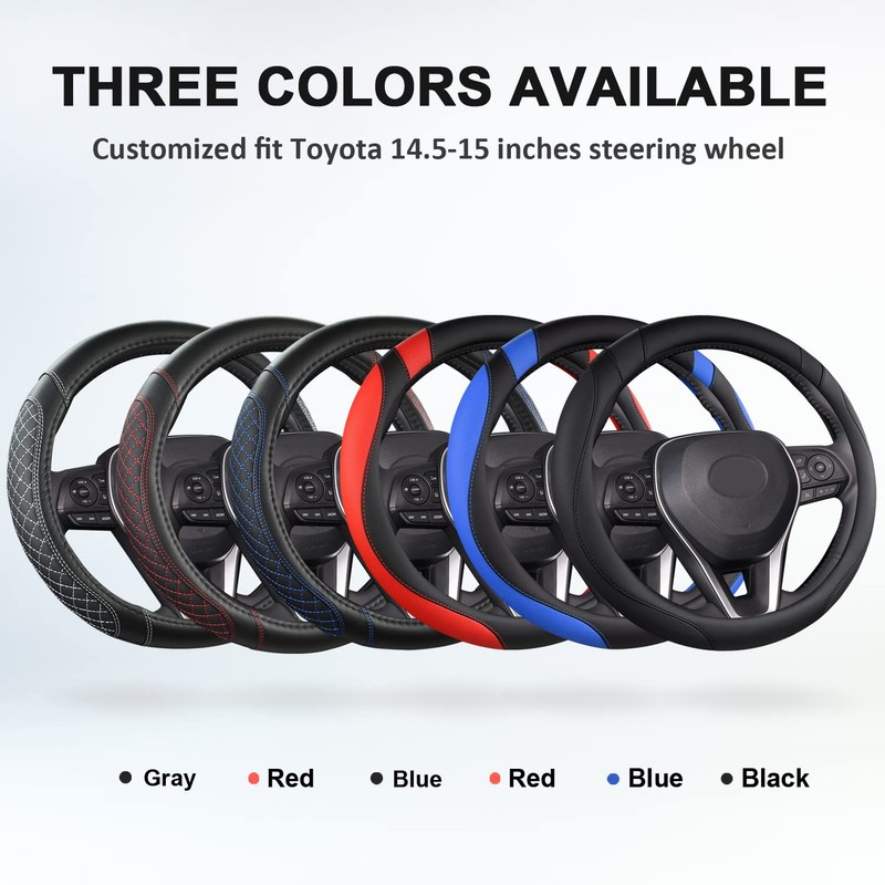West Llama Customized Auto Car Steering Wheel Cover for Toyota