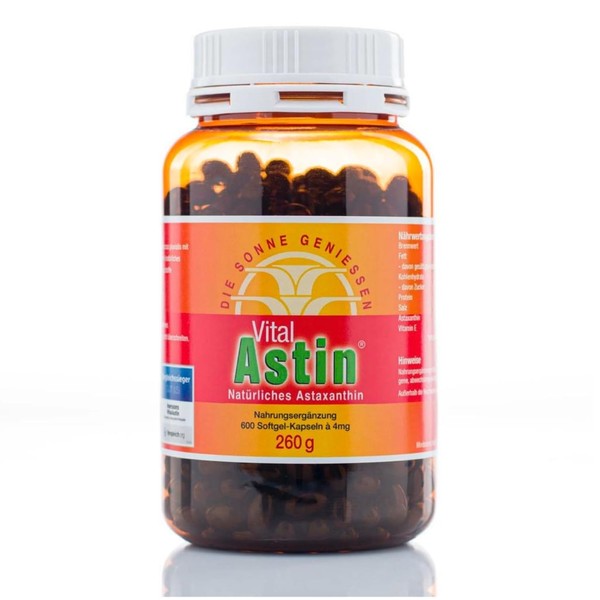 Astaxanthin – Free – Vitalastin 600 Capsules – The Original Ivar Ssons Vitalastin with Natural Astaxanthin 4 mg – Antioxidant