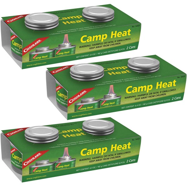 Coghlan's 450 Camp Heat, 2 Cans, 3 PACK