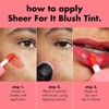 e.l.f. Tinta Sheer For It Blush Tint Left on Red