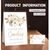 Fall Flower Pumpkin Bridal Shower Game,Baby Shower Game Raffle Cards