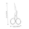 VICASKY 1set Eyebrow Grooming Durable Trimming Scissors Brush Comb for