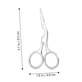 VICASKY 1set Eyebrow Grooming Durable Trimming Scissors Brush Comb for Quick Eyebrow Styling Compact Portable Beauty Tools for Travel Home Use Present for Friends Family 2pcs