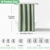 Dynamene 60 inch Stall Shower Curtain - Waffle Weave Heavy