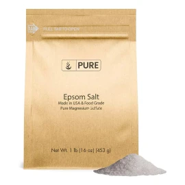 Pure Epsom Salt (1 Libra), Solución De Remojo De Sulfato De