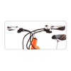 com-four® 3-Piece Bicycle Set with Handles and Bell for Handlebars,