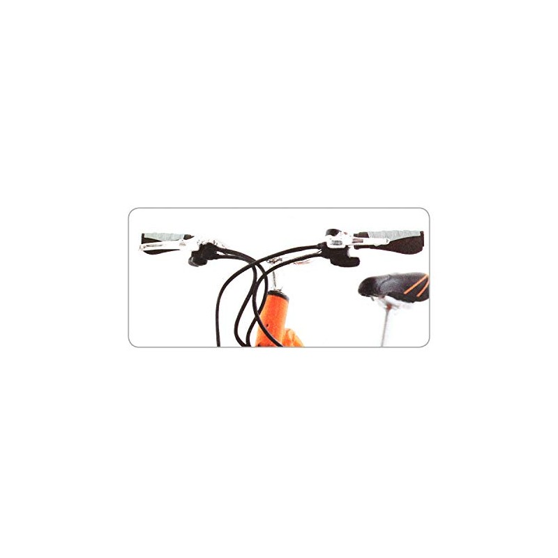 com-four® 3-Piece Bicycle Set with Handles and Bell for Handlebars,