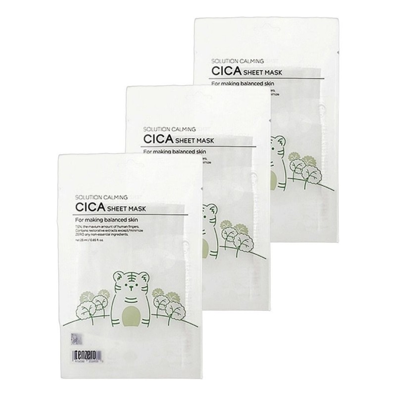 Ten Zero hypoallergenic solution calming cica sheet mask 10 sheets
