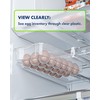 TidyFriend Refrigerator Egg Drawer 14"x7.5"x3.95" – Snap-On Egg Holder with