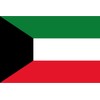 mrdeco Metal Sign 12 x 18 cm Domed Kuwaits Flag
