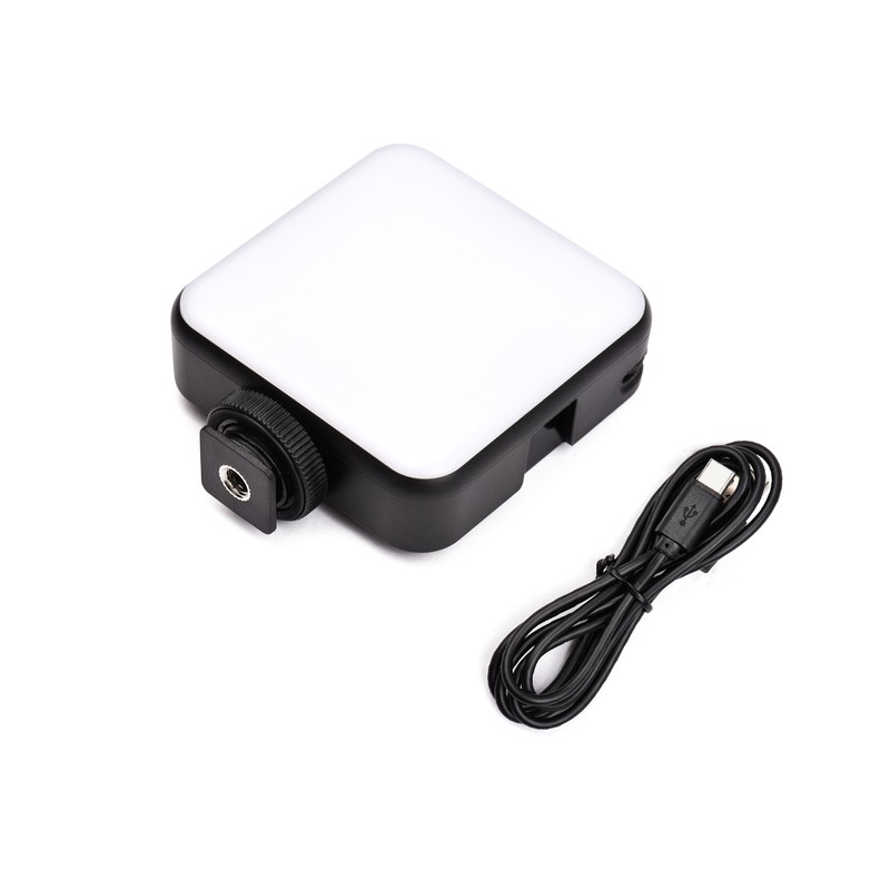Andoer W64RGB Mini RGB LED Video Light Rechargeable Photography Fill