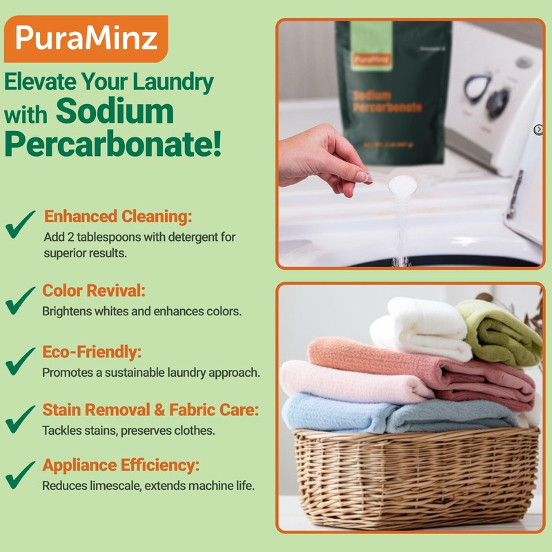 Sodium Percarbonate - 5 Pound - Premium Oxygen Bleach Powder