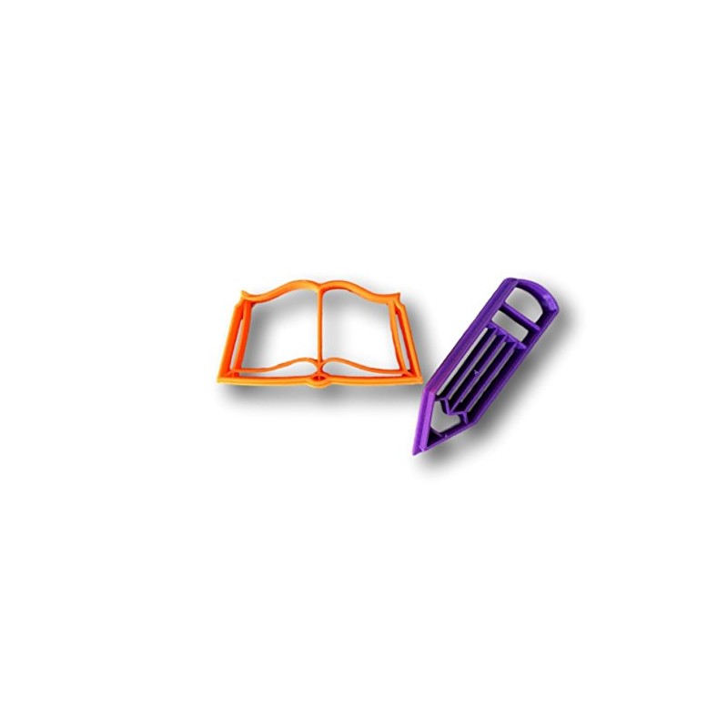 Cookie Cutter with Book and Pencil